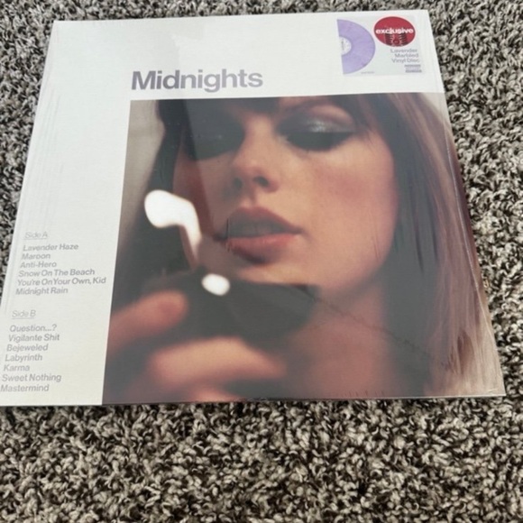 Taylor Swift Other - Taylor Swift Midnights Vinyl - White and Purple